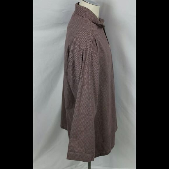 VINTAGE CALVIN KLEIN LOGO POCKET CHECK BUTTON L/S - Picture 2 of 5